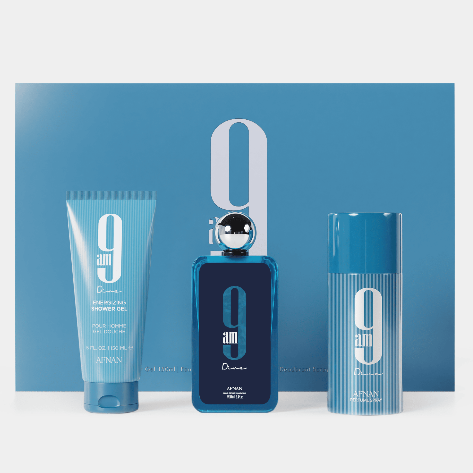 GIFT SET 9 AM DIVE by Afnan Perfumes – Fresh & Invigorating Fragrance