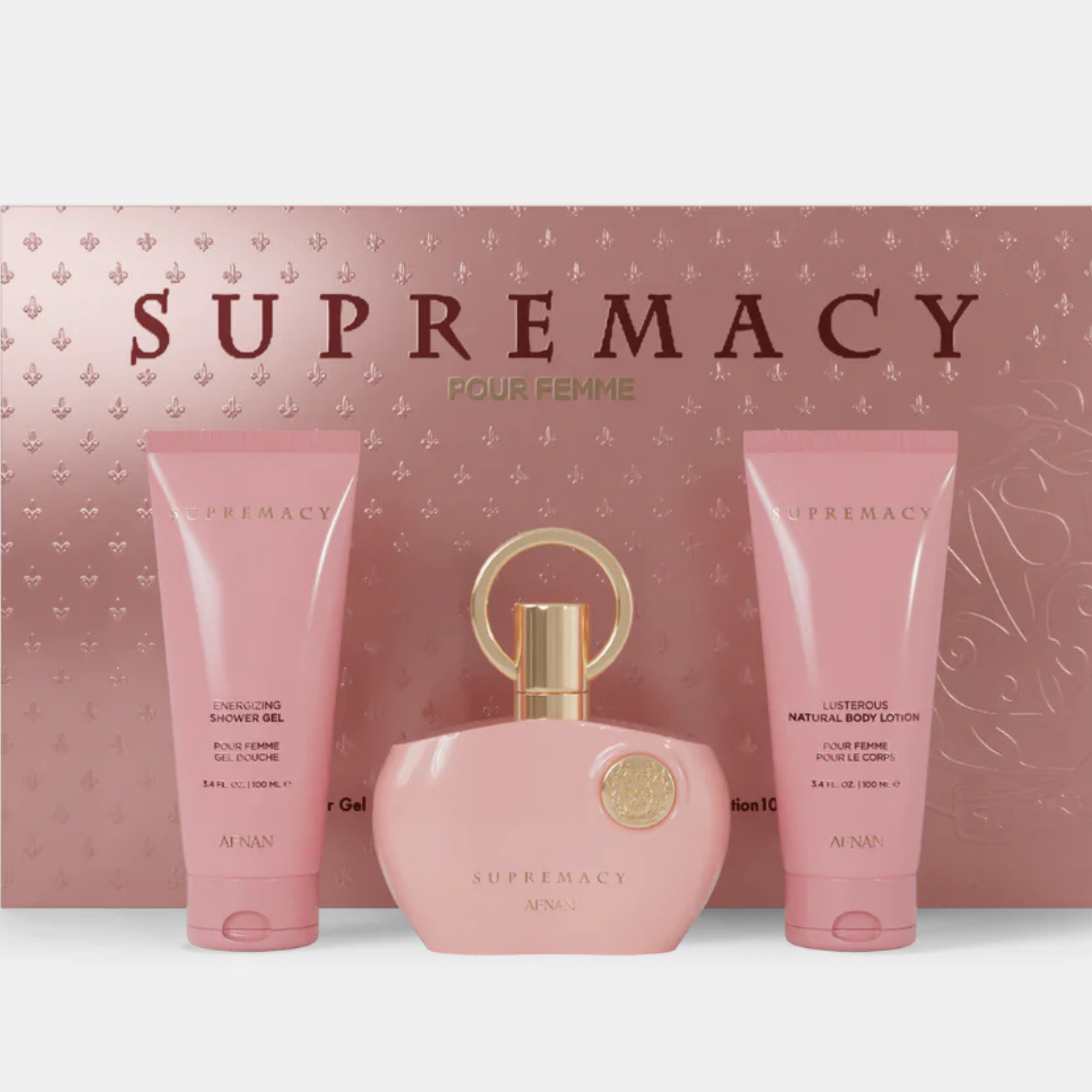 Afnan SUPREMACY pink 香水セット Afnan Conjunto Regalo Supremacy Pink | Para Mujer