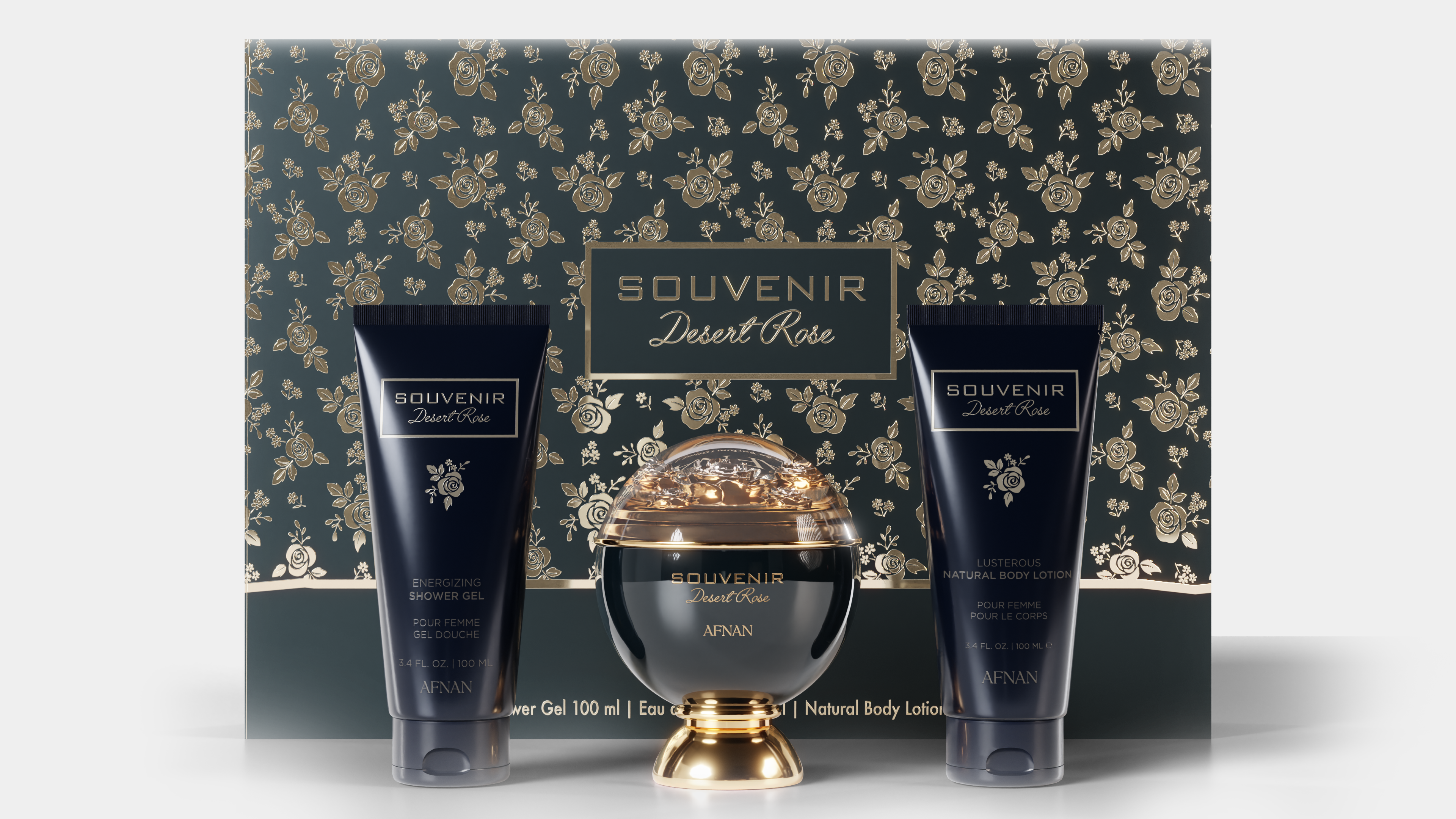 CONJUNTO REGALO SOUVENIR DESERT ROSE