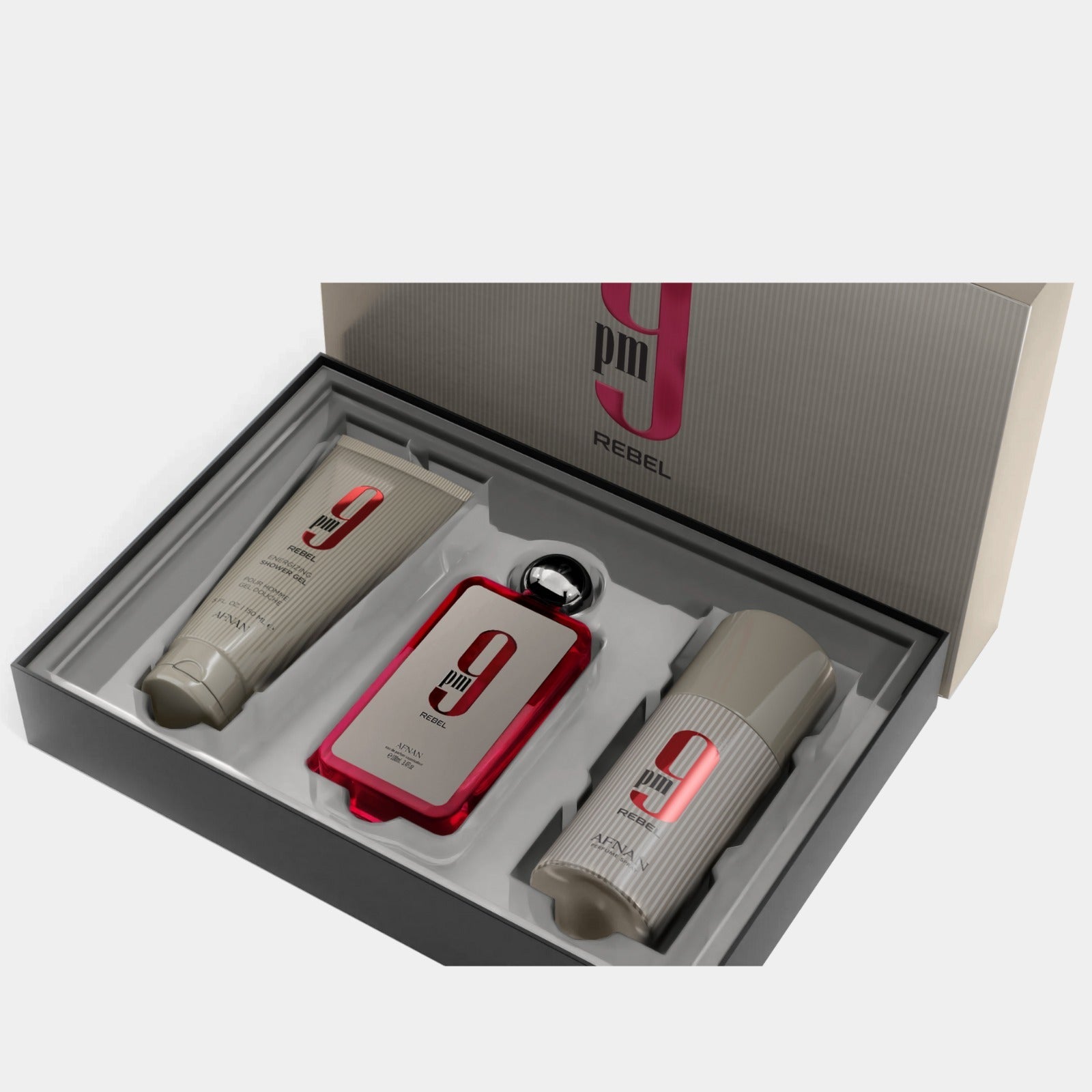 Afnan 9PM Rebel | Unisex EDP El Conjunto Regalo